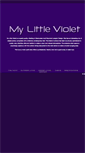 Mobile Screenshot of mylittleviolet.net